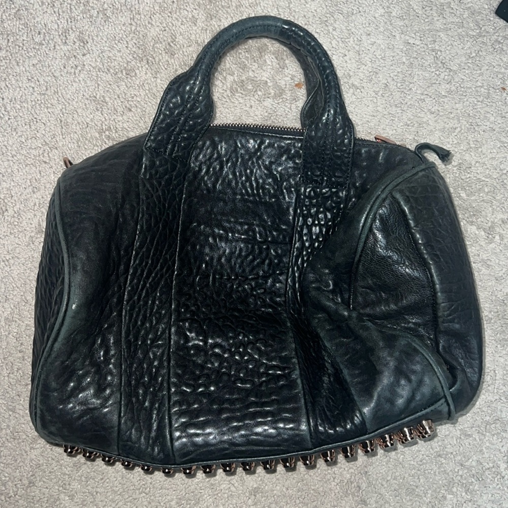 Alexander Wang Rocco Bag//black and rose gold